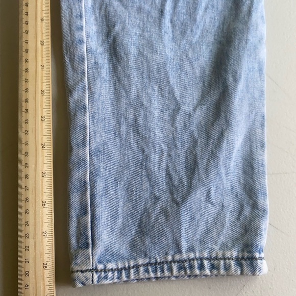 Women’s High Waist Belted Wide Leg Denim Jeans Size M - Picture 10 of 11